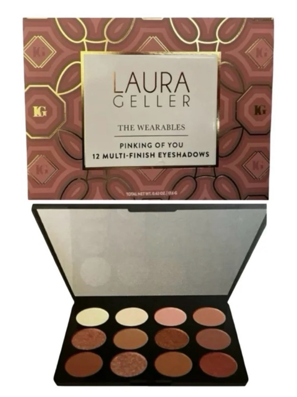 Laura Geller Pinking Of You 12-Color Eyeshadow Palette - NIB